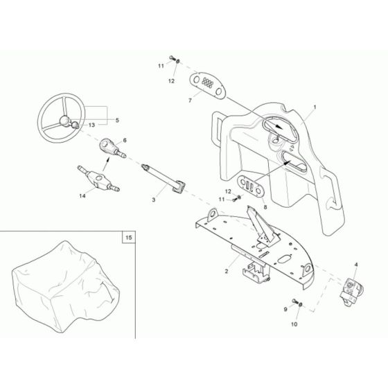 Pilot Stand Assembly for Neuson 1601 Dumper