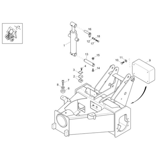 Front Frame Assembly for Wacker 1601 Dumper