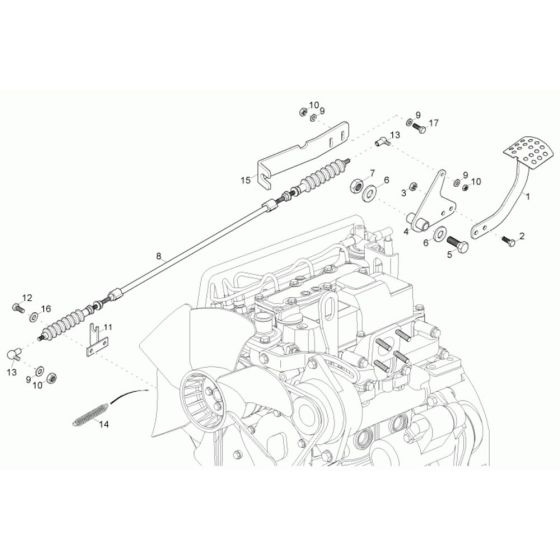 Speed Actuator Assembly for Neuson 2001 Dumper