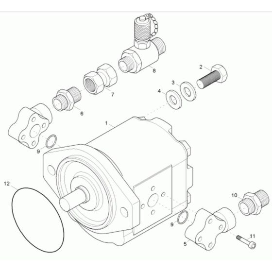 Gear Pump Assembly for Neuson 2001 Dumper