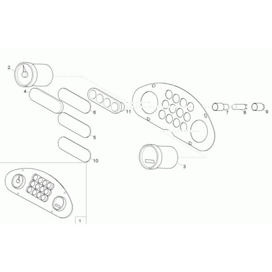 Instrument Panel Assembly for Neuson 2001 Dumper