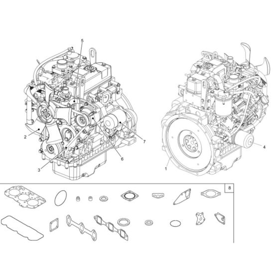 Engine Assembly for Wacker 2001 Dumper