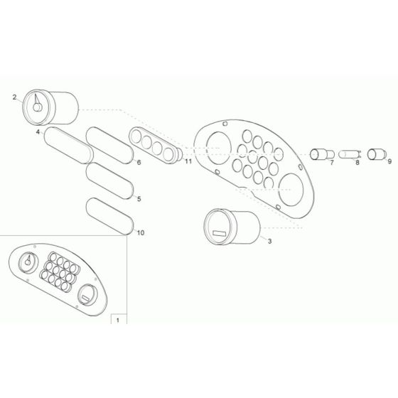 Instrument Panel Assembly for Wacker 2001 Dumper