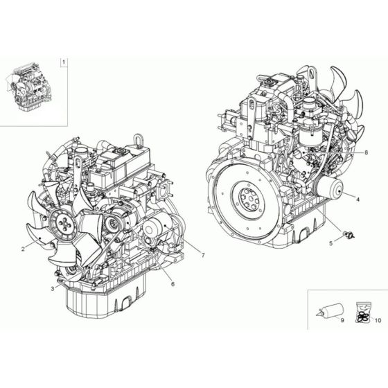 Engine Assembly for Neuson 3001 Dumper