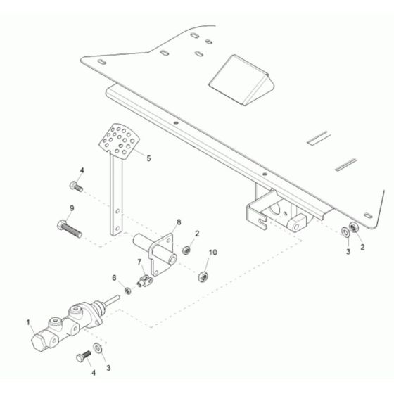 Foot Brake Assembly for Neuson 3001 Dumper