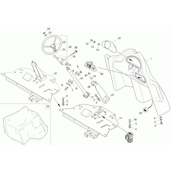 Pilot Stand Assembly for Neuson 3001 Dumper