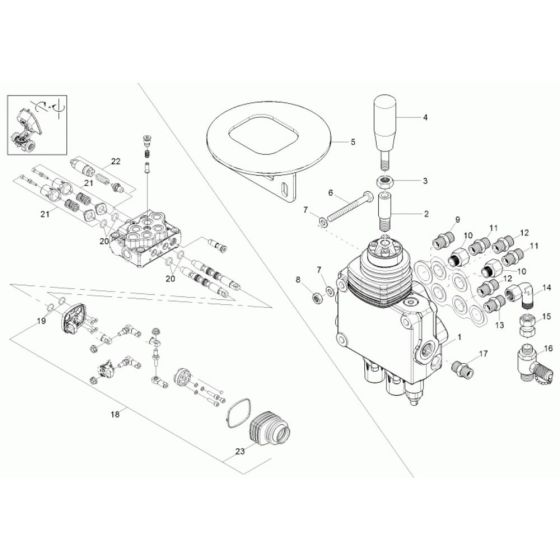 Control Valve Assembly -2 for Neuson 3001 Dumper