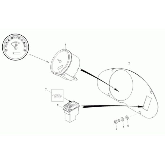 Instrument Panel Assembly for Neuson 3001 Dumper