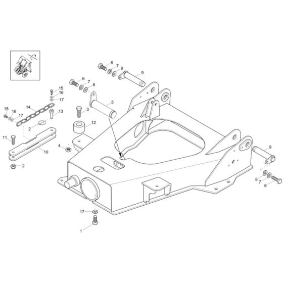 Front Frame Assembly for Neuson 3001 Dumper