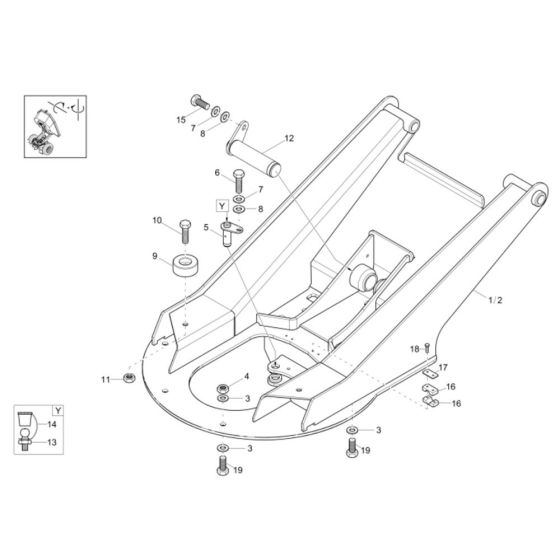 Swing Bracket Assembly for Neuson 3001 Dumper