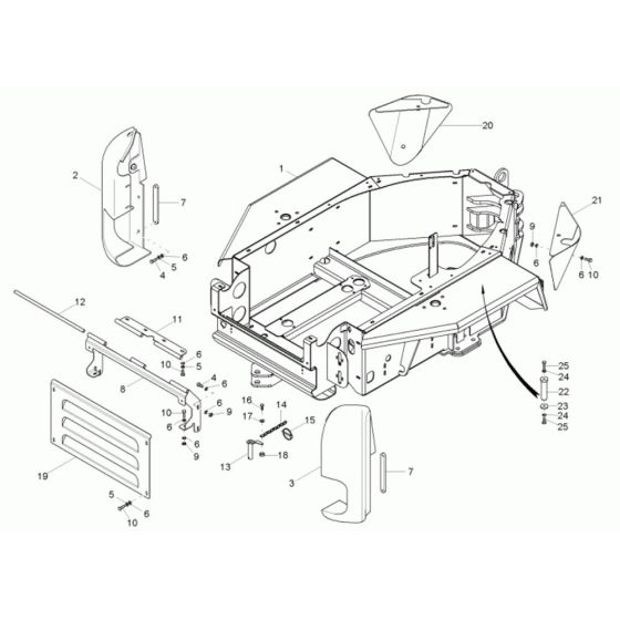 Rear Frame Assembly for Neuson 3001 Dumper