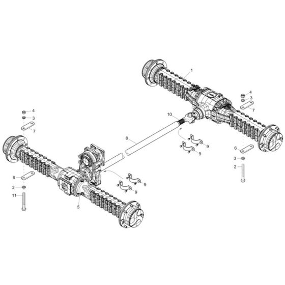 Axle Assembly for Neuson 3001 Dumper