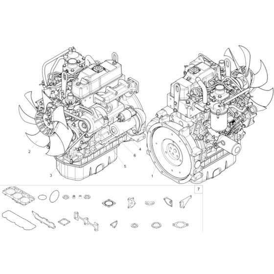 Engine Assembly for Wacker 3001AE Dumper