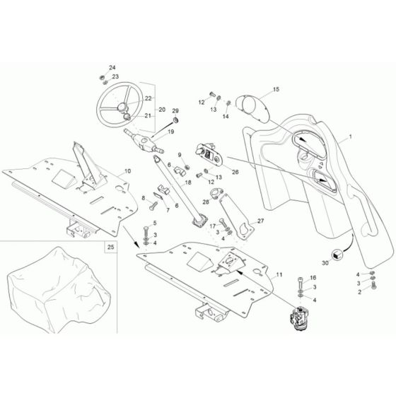 Pilot Stand Assembly for Wacker 3001AE Dumper