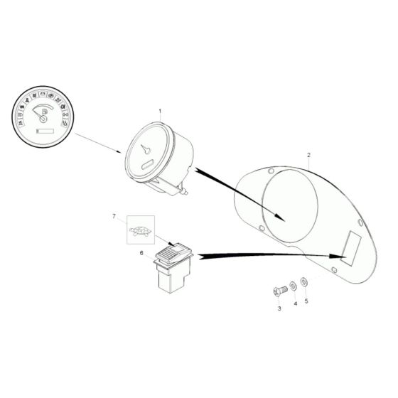 Instrument Panel Assembly for Wacker 3001AE Dumper