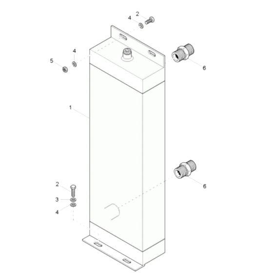 Oil Cooler Assembly for Wacker 3001AE Dumper