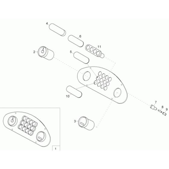 Instrument Panel Assembly for Wacker 4001 Dumper