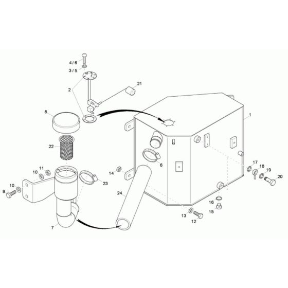 Fuel Tank Assembly for Wacker 4001 Dumper