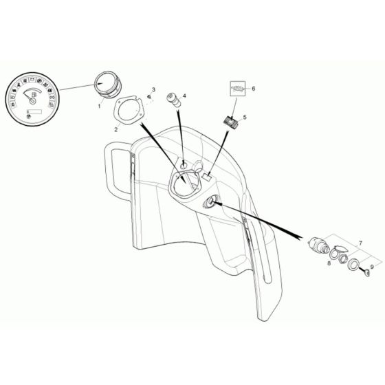 Instrument Panel Assembly for Wacker 5001 Dumper