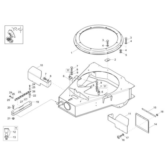 Front Frame Assembly for Wacker 5001 Dumper