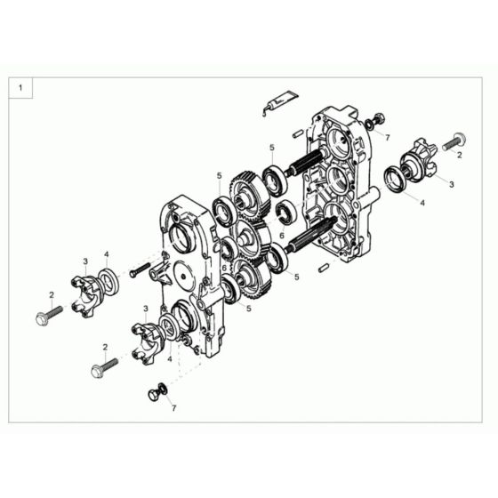 Gearbox Assembly for Neuson 6001 Dumper