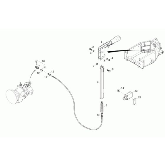 Hand Brake Assembly for Neuson 6001 Dumper