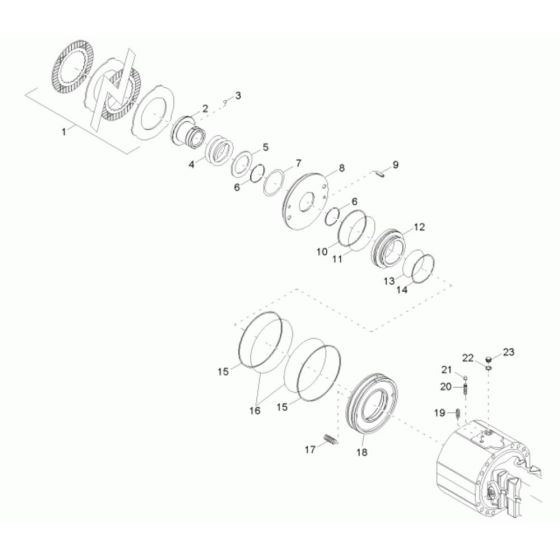 Brake Assembly for Neuson 6001 Dumper