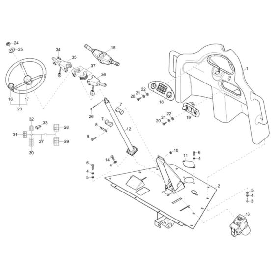 Pilot Stand Assembly for Neuson 6001 Dumper