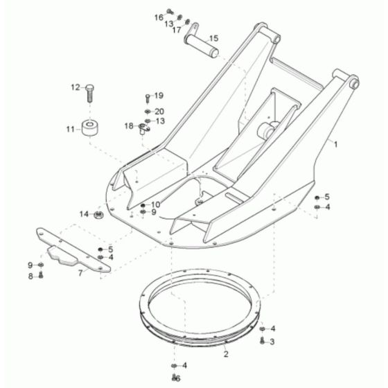 Swing Bracket Assembly for Neuson 6001 Dumper