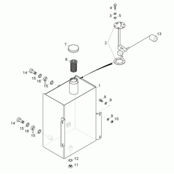 Fuel Tank Assembly for Neuson 6001 Dumper