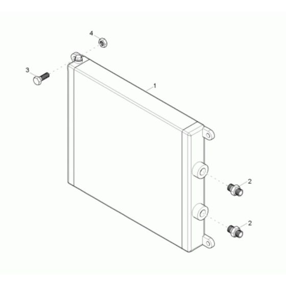 Oil Cooler Assembly for Neuson 6001 Dumper