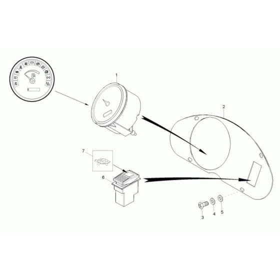 Instrument Panel Assembly for Wacker 6001 Dumper