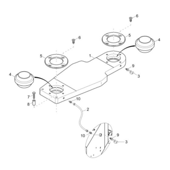 Articulated Joint Assembly  for Wacker 6001 Dumper