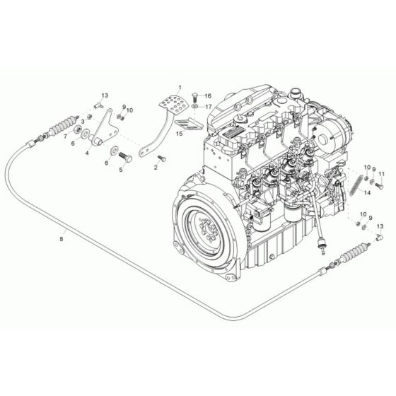 Speed Actuator Assembly for Wacker 6001 Dumper