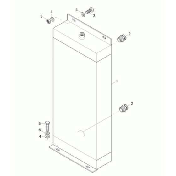 Oil Cooler Assembly for Wacker 6001 Dumper