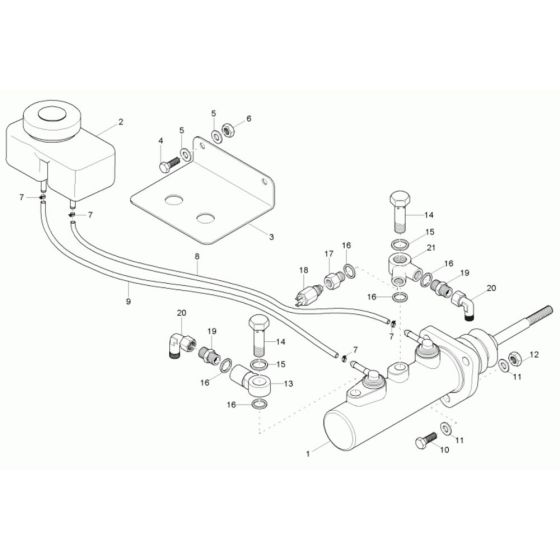 Brake Cylinder Assembly for Neuson 9001 Dumper