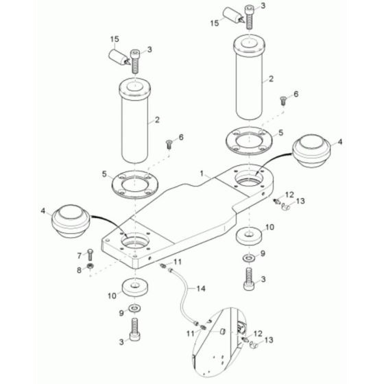 Articulated Joint Assembly for Neuson 9001 Dumper