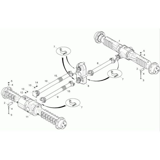 Axle Assembly for Neuson 9001 Dumper