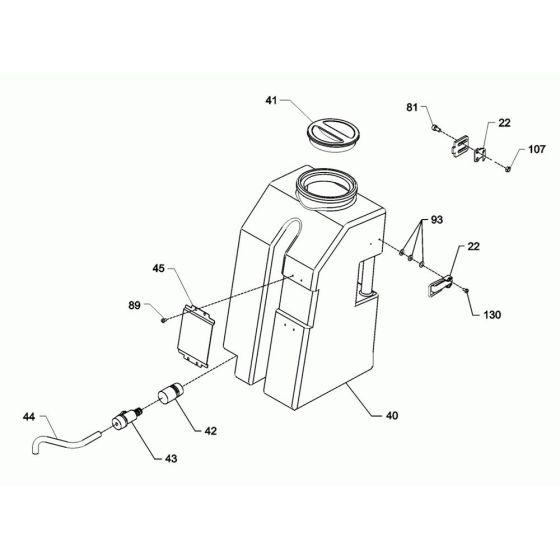 Water System Assembly for Wacker BFS 130 Floor Saw