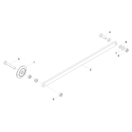 Guide Wheel Assembly for Wacker BFS 1350 Floor Saw