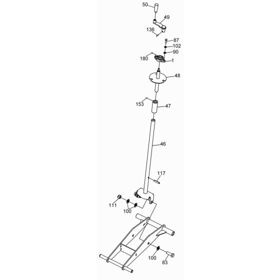 Crank Assembly for Wacker BFS 16 Floor Saw