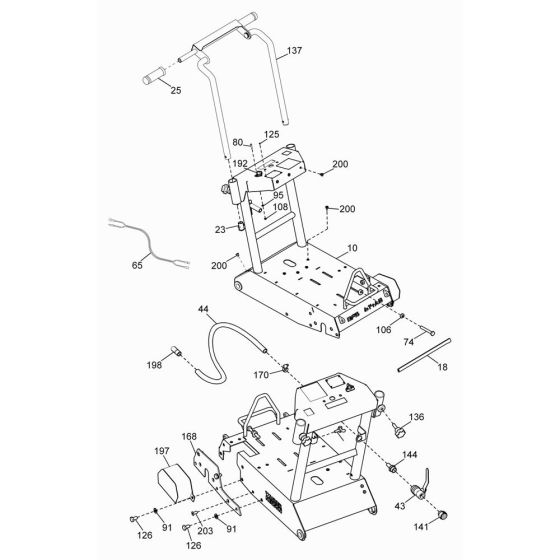 Frame Assembly for Wacker BFS 614 Floor Saw