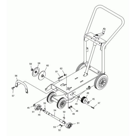 Pulley Assembly for Wacker BFS 80 Floor Saw