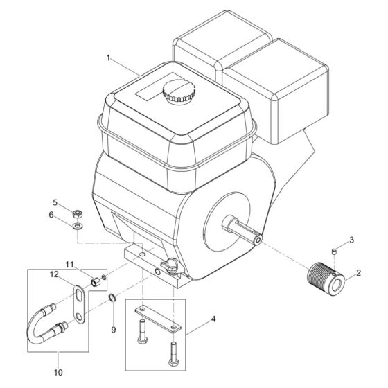 Engine Assembly for Wacker BFS 935 Floor Saw