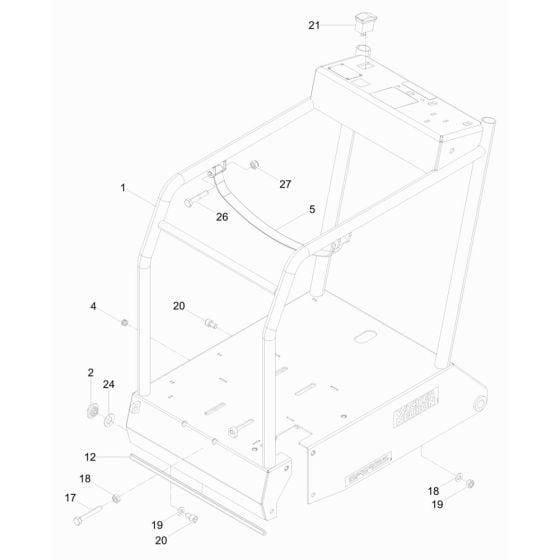 Frame Assembly for Wacker BFS 935 Floor Saw