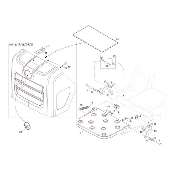 Step Plate Assembly for Wacker DT05 Track Dumper