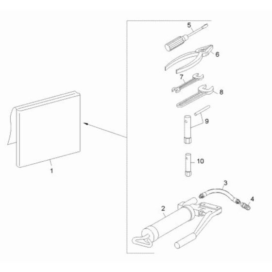 Tools for Wacker DT08 Track Dumper