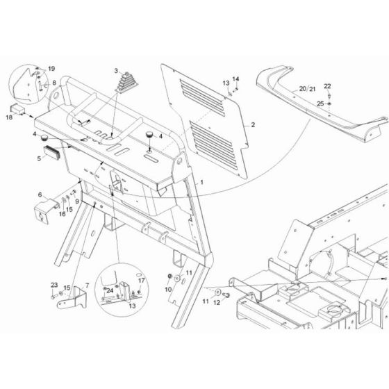 Pilot Stand Assembly for Wacker DT08 Pro Track Dumper