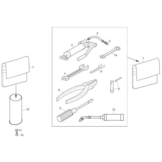 Tools for Wacker DT10 Track Dumper