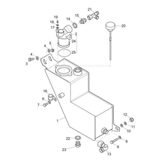 Hydraulic Tank Assembly for Wacker DT10e Track Dumper